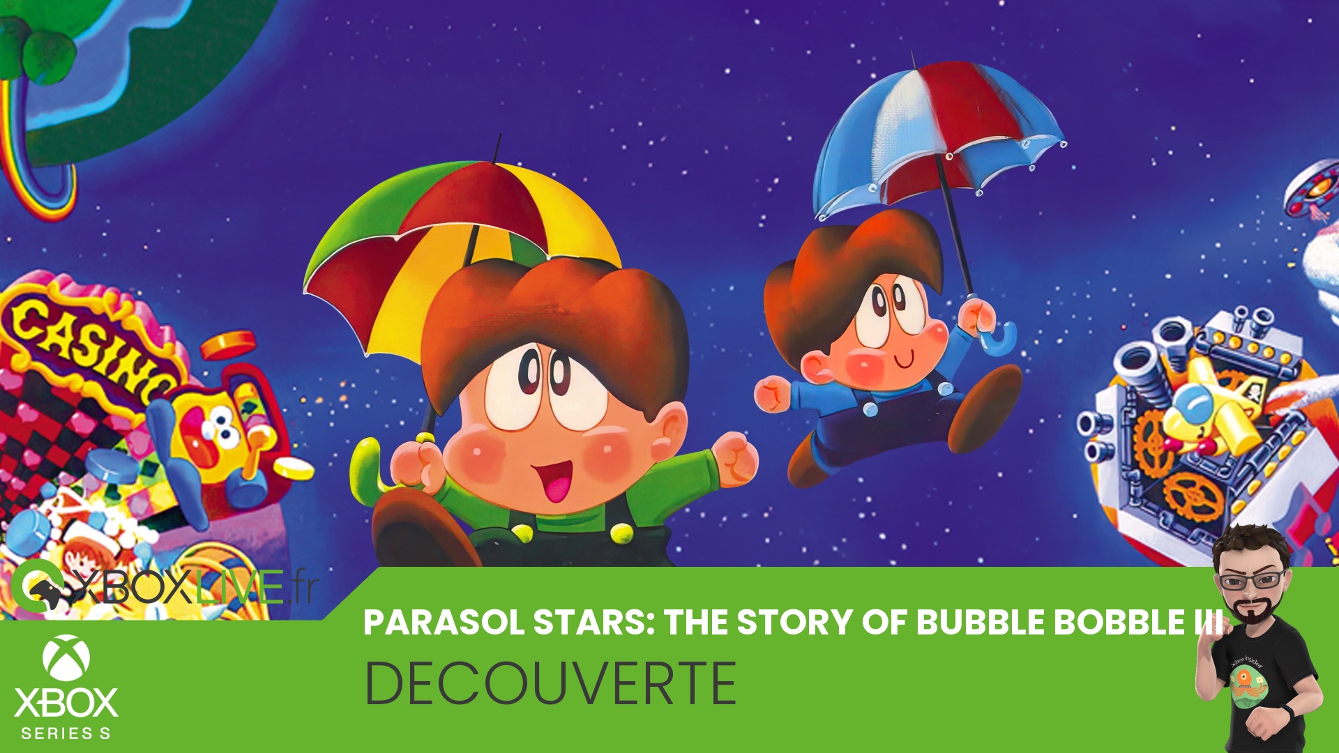 Vignette [DECOUVERTE] Parasol Stars: The Story of Bubble Bobble III, le retour d'un trésor de l'arcade rétro