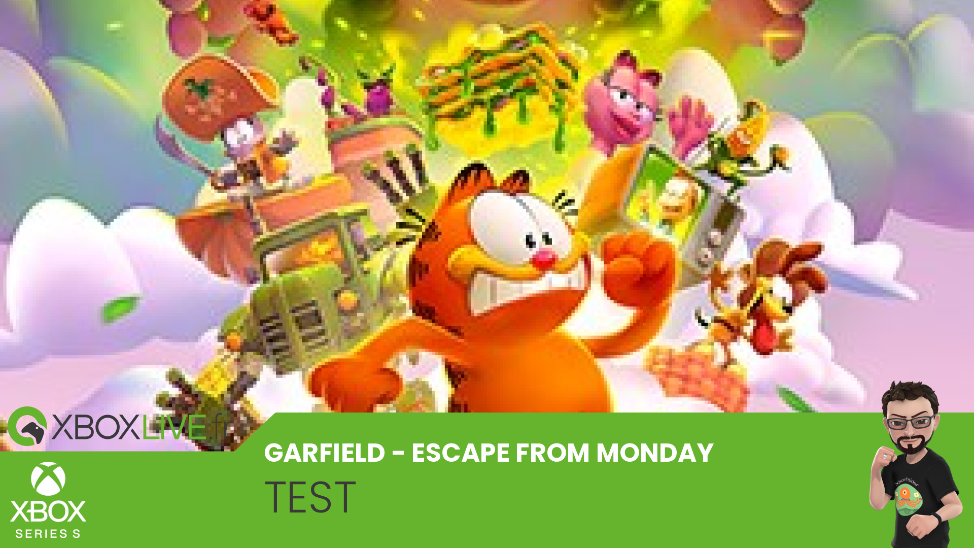 Vignette [TEST] Garfield - Escape From Monday, le célèbre chat roux s'offre une aventure de plate-forme à croquer